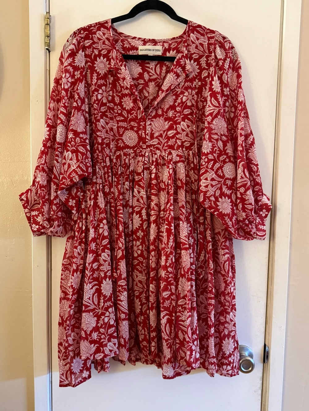 Daughters of India Mini Kyra Dress in Saffron
